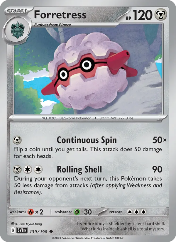 139-RH Forretress – Scarlet & Violet