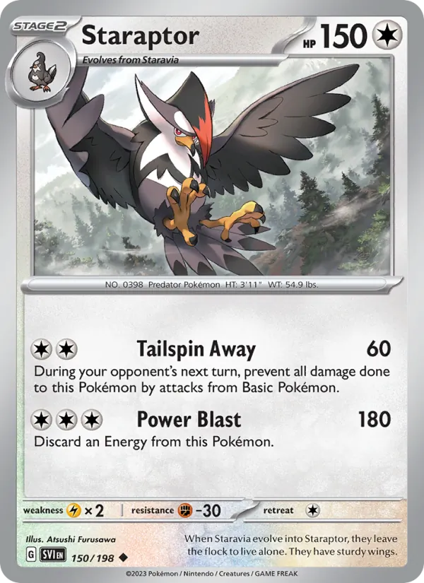 150-RH Staraptor – Scarlet & Violet