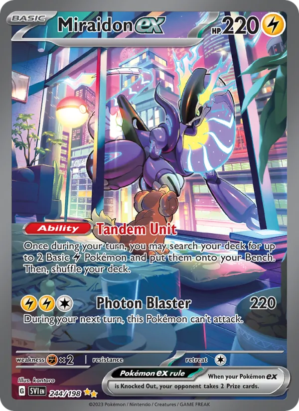 244 Miraidon ex – Scarlet & Violet
