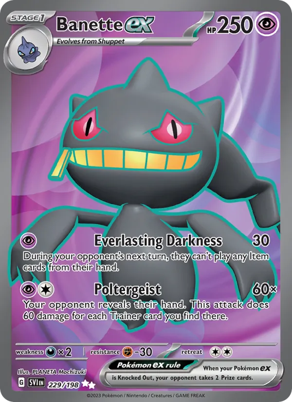 229 Banette ex – Scarlet & Violet