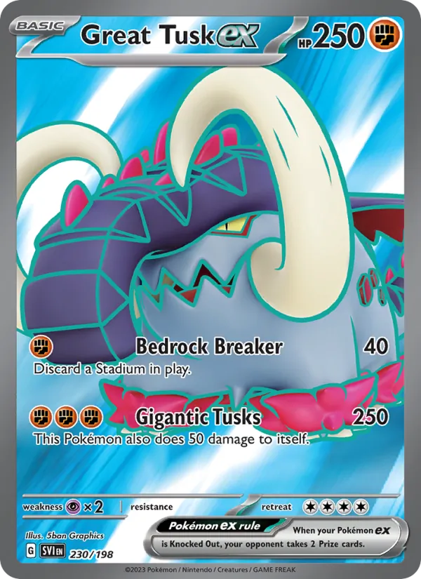 230 Great Tusk ex – Scarlet & Violet