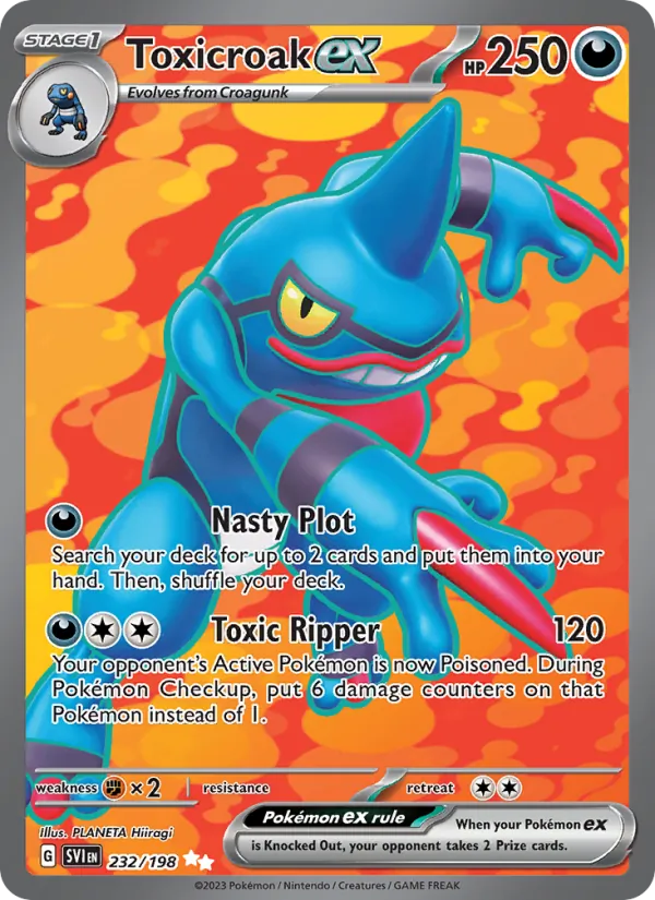 232 Toxicroak ex – Scarlet & Violet
