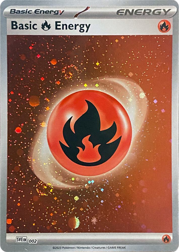 002-reverse-cosmos Fire Energy (Reverse Holo, Cosmos Holo) – Scarlet & Violet Energy