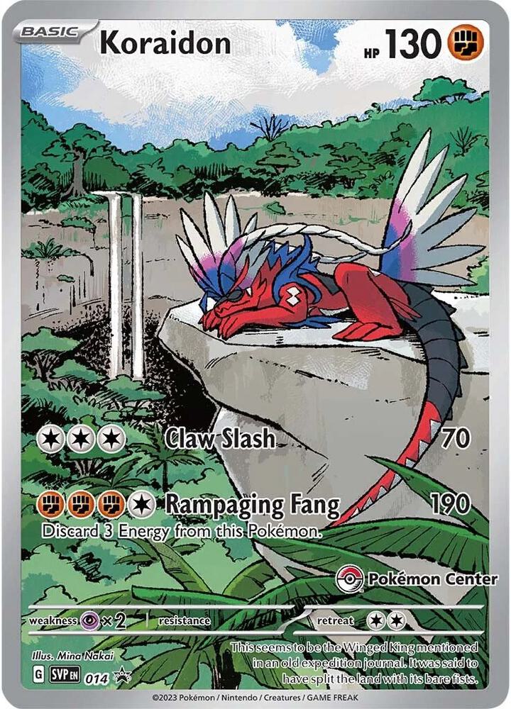 014-holo-pokemoncenter Koraidon (Pokémon Center stamp) – SVP Black Star Promos