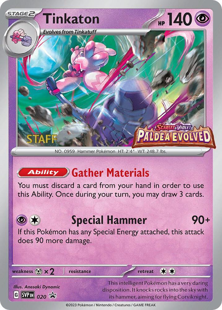 020-holo-setlogo-staff Tinkaton (Set logo stamp, Staff stamp) – SVP Black Star Promos