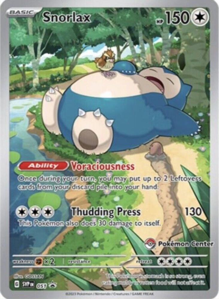 051-holo-pokemoncenter Snorlax (Pokémon Center stamp) – SVP Black Star Promos