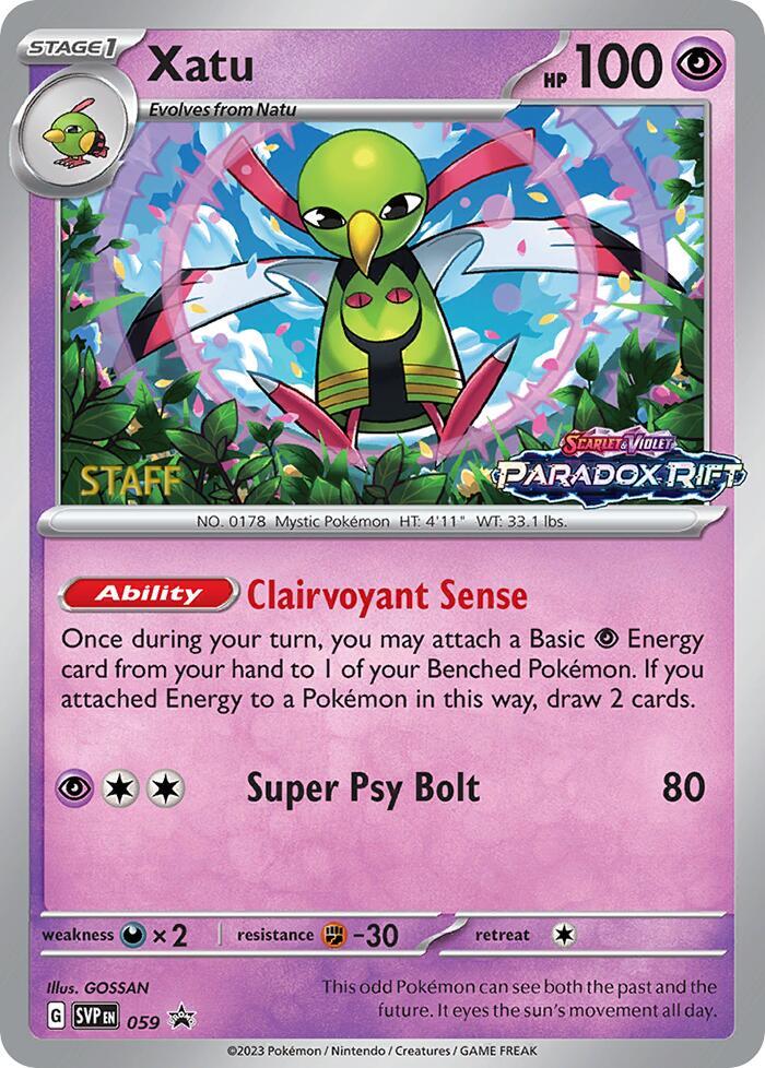 059-holo-setlogo-staff Xatu (Set logo stamp, Staff stamp) – SVP Black Star Promos
