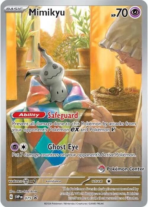 075-holo-pokemoncenter Mimikyu (Pokémon Center stamp) – SVP Black Star Promos