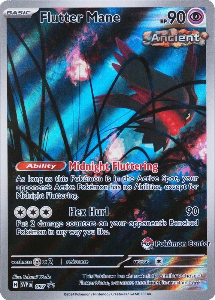 097-holo-pokemoncenter Flutter Mane (Pokémon Center stamp) – SVP Black Star Promos