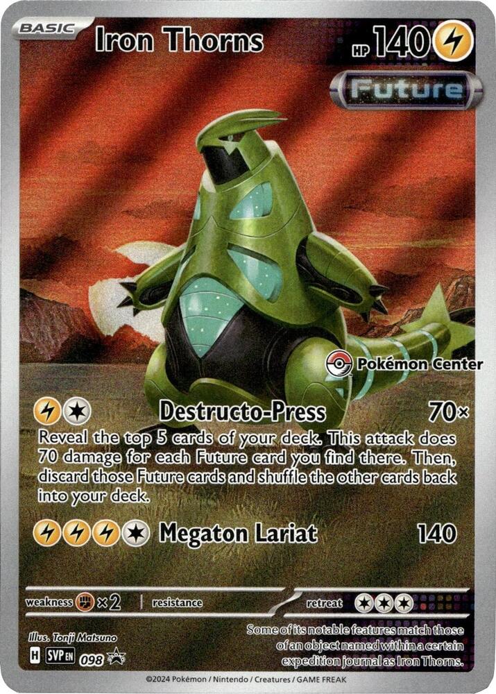 098-holo-pokemoncenter Iron Thorns (Pokémon Center stamp) – SVP Black Star Promos