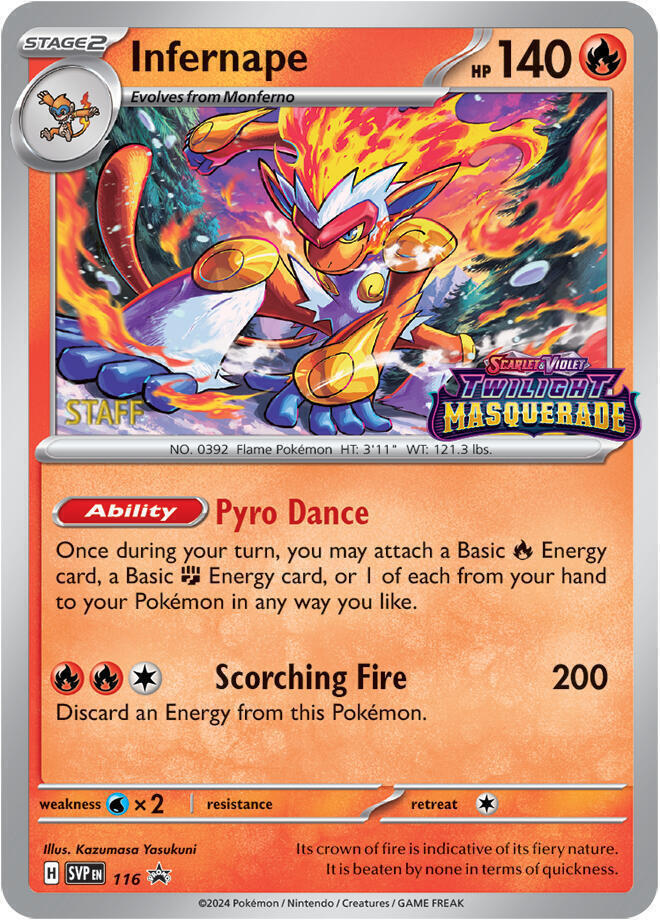 116-holo-setlogo-staff Infernape (Set logo stamp, Staff stamp) – SVP Black Star Promos