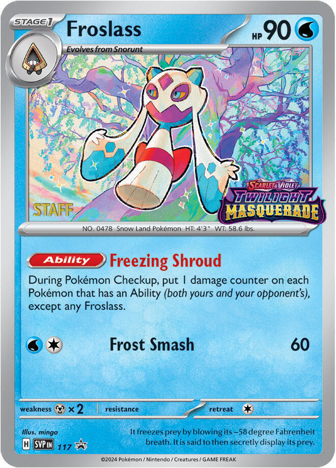117-holo-setlogo-staff Froslass (Set logo stamp, Staff stamp) – SVP Black Star Promos
