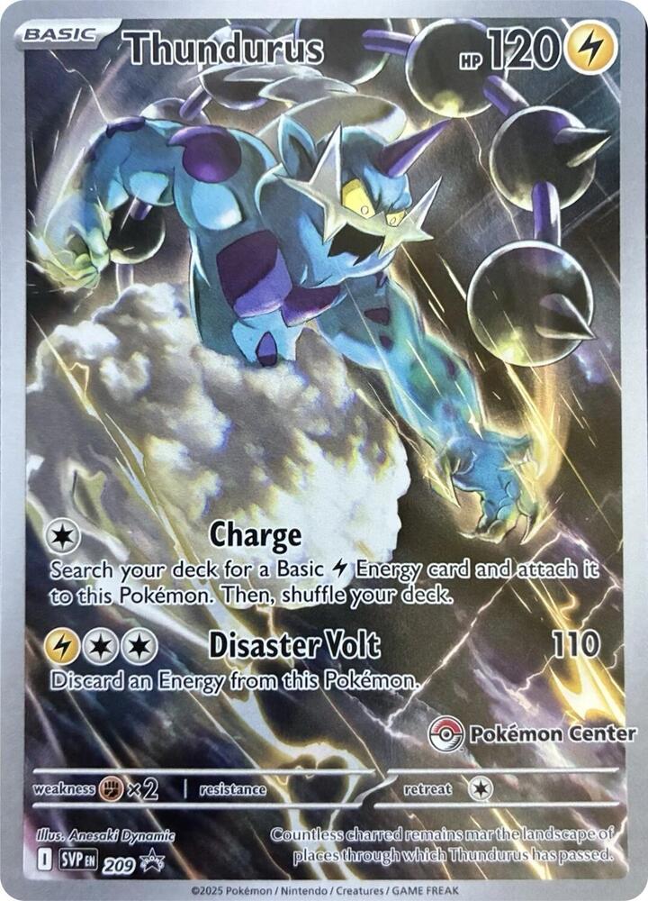 209-holo-pokemoncenter Thundurus (Pokémon Center stamp) – SVP Black Star Promos