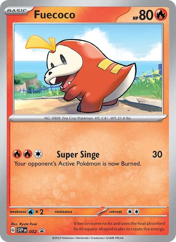 002 Fuecoco – SVP Black Star Promos