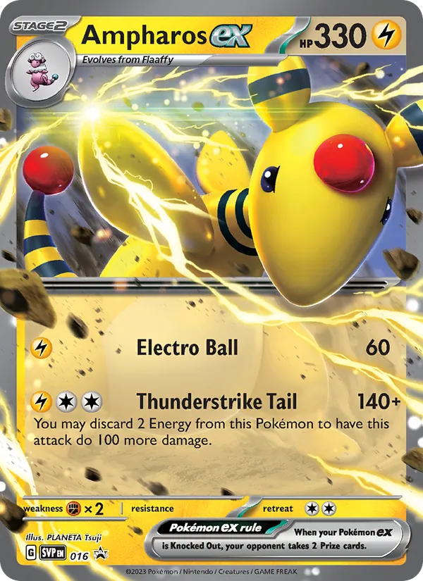016 Ampharos ex – SVP Black Star Promos