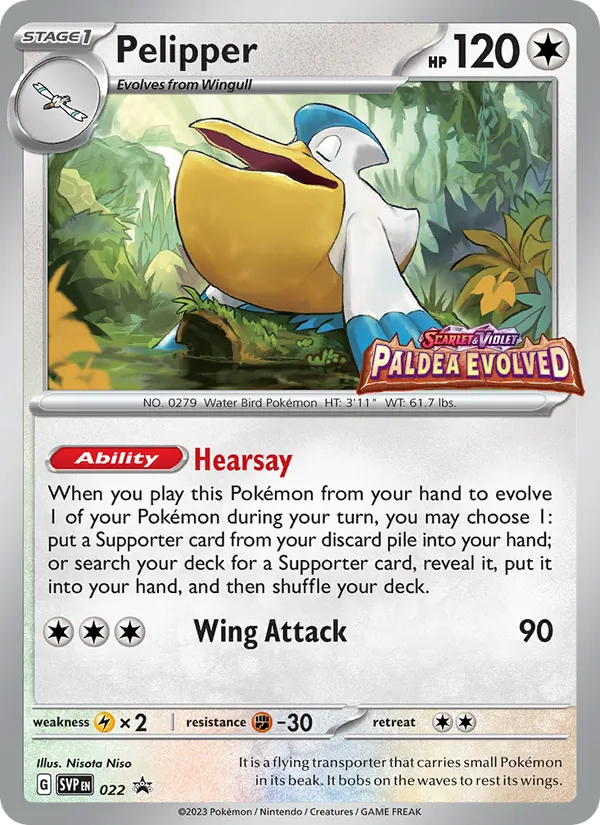 022 Pelipper – SVP Black Star Promos