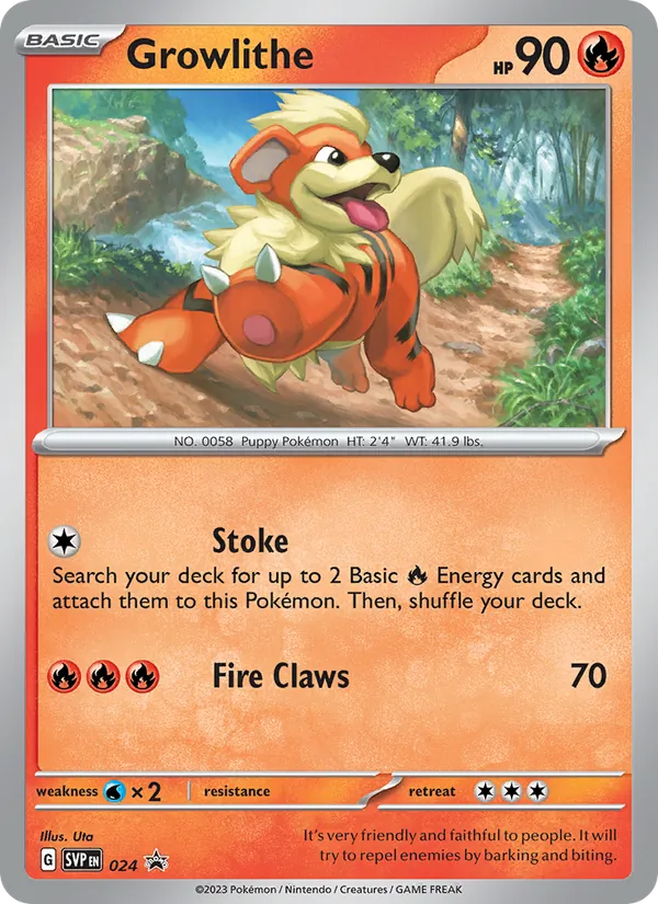 024 Growlithe – SVP Black Star Promos