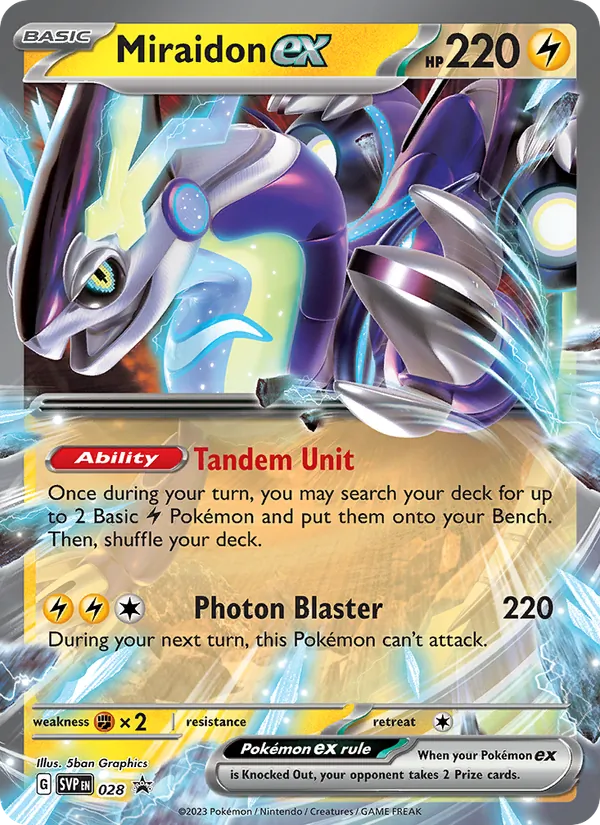 028 Miraidon ex – SVP Black Star Promos