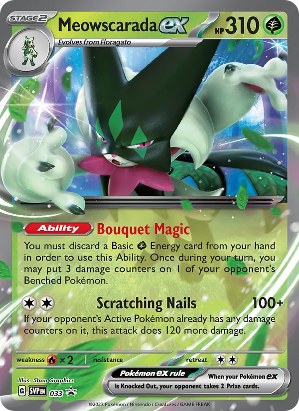 033 Meowscarada ex – SVP Black Star Promos