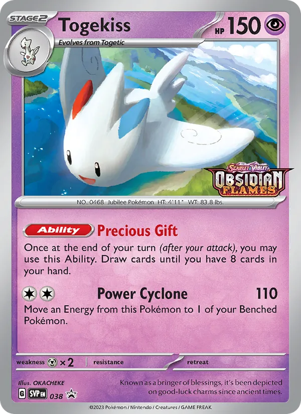 038 Togekiss – SVP Black Star Promos