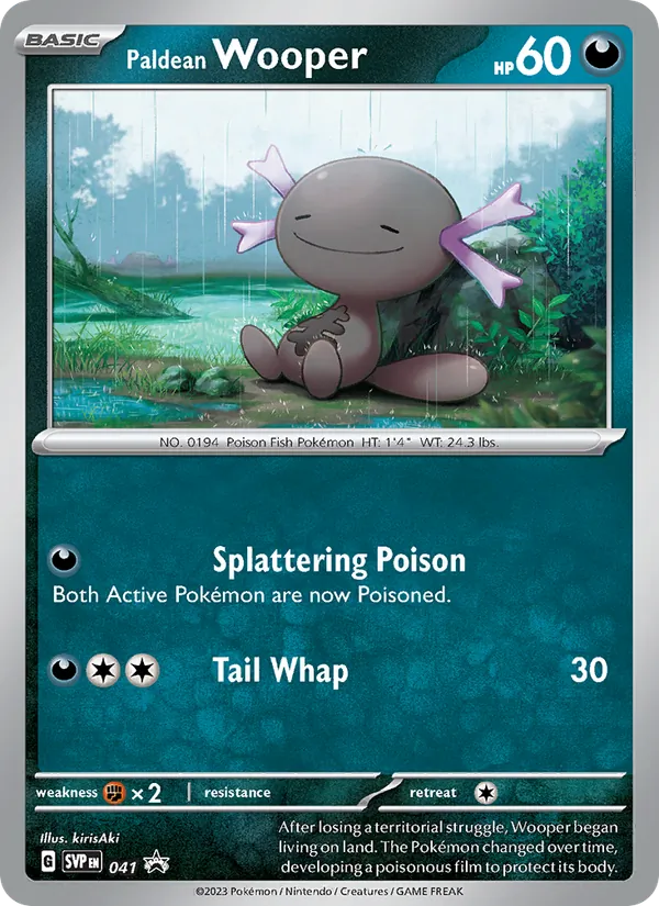 041 Paldean Wooper – SVP Black Star Promos