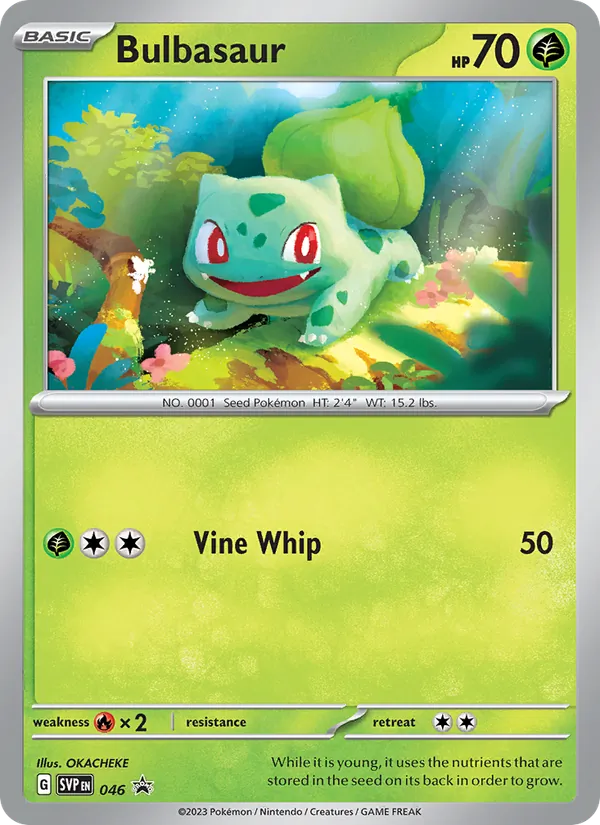 046 Bulbasaur – SVP Black Star Promos