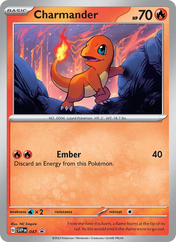 047 Charmander – SVP Black Star Promos