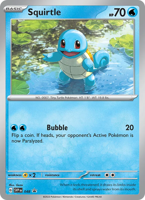 048 Squirtle – SVP Black Star Promos