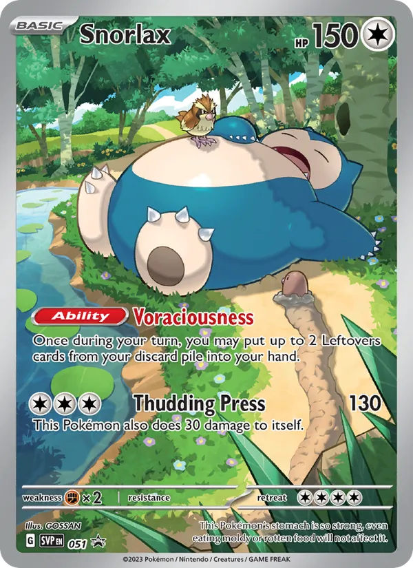 051 Snorlax – SVP Black Star Promos