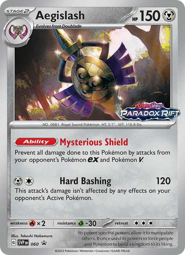 060 Aegislash – SVP Black Star Promos