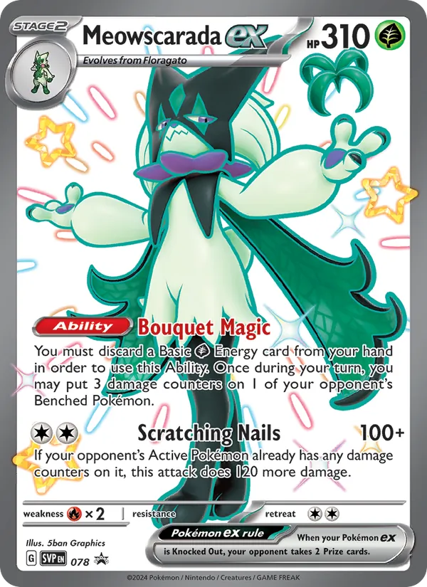 078 Meowscarada ex – SVP Black Star Promos