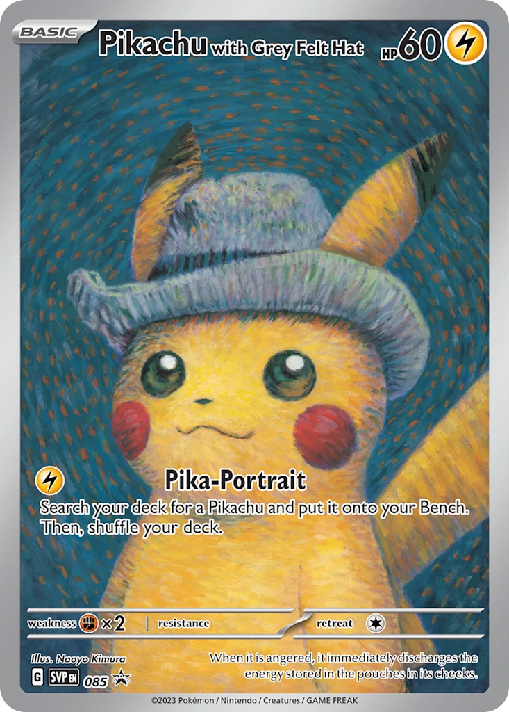 085 Pikachu with Grey Felt Hat – SVP Black Star Promos