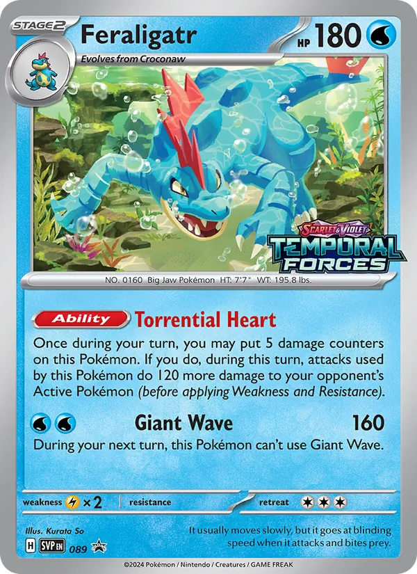 089 Feraligatr – SVP Black Star Promos