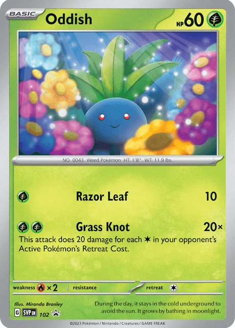 102 Oddish – SVP Black Star Promos
