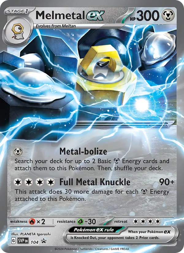 104 Melmetal ex – SVP Black Star Promos