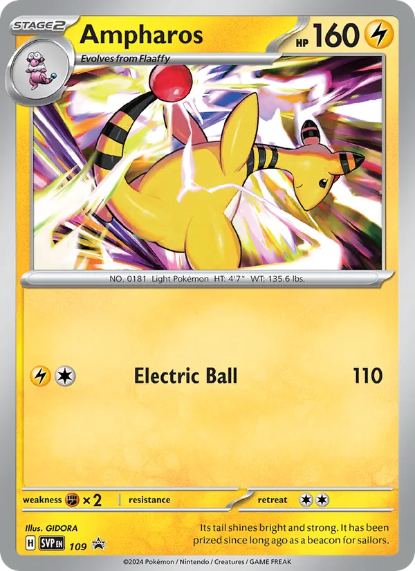109 Ampharos – SVP Black Star Promos