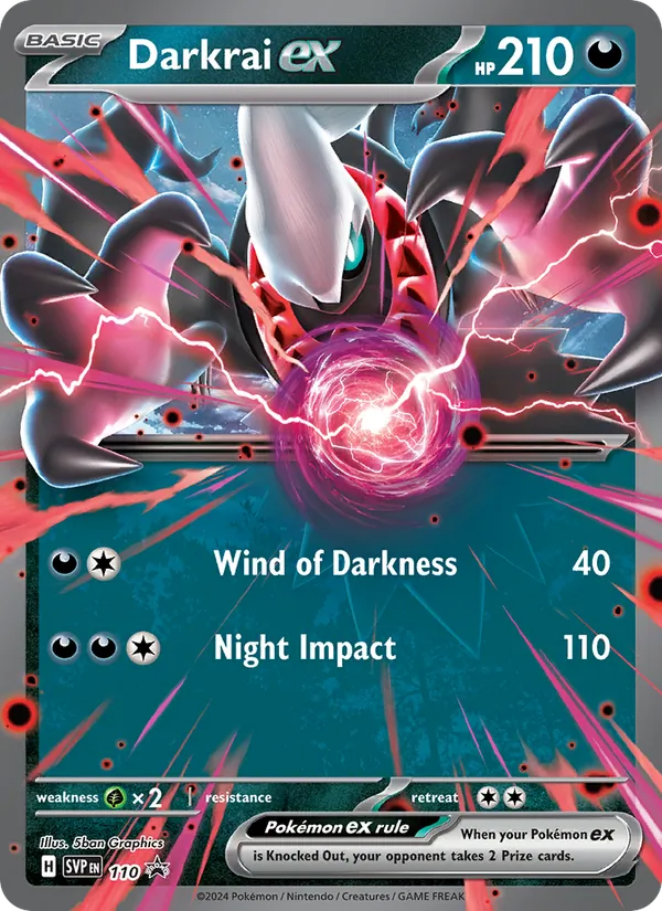 110 Darkrai ex – SVP Black Star Promos