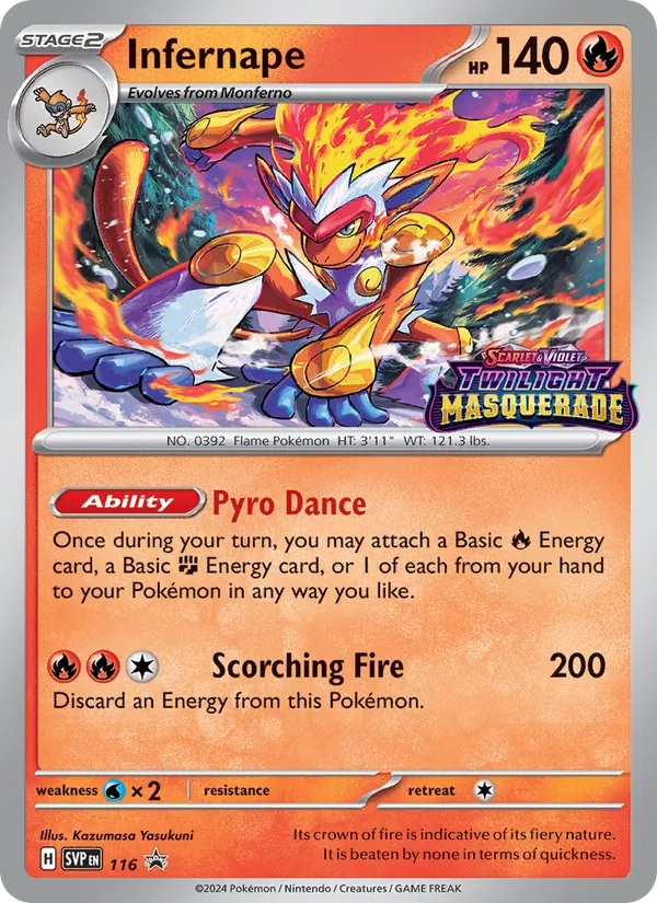 116 Infernape – SVP Black Star Promos