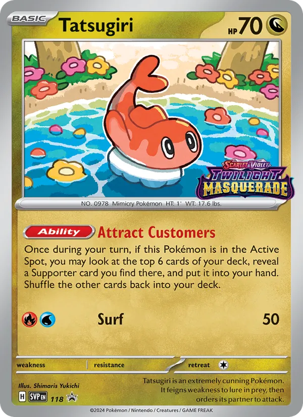 118 Tatsugiri – SVP Black Star Promos