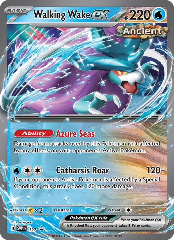 127 Walking Wake ex – SVP Black Star Promos