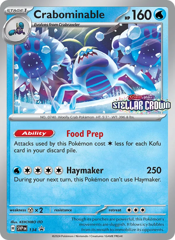 134 Crabominable – SVP Black Star Promos