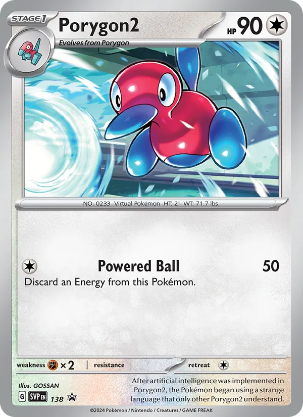 138 Porygon2 – SVP Black Star Promos