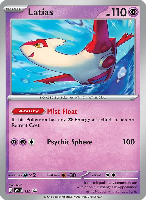 139 Latias – SVP Black Star Promos