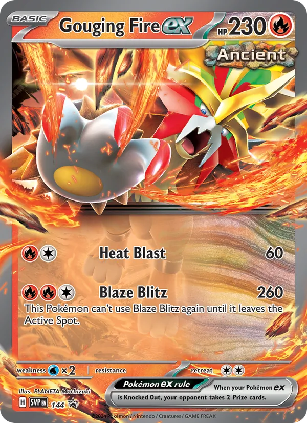 144 Gouging Fire ex – SVP Black Star Promos