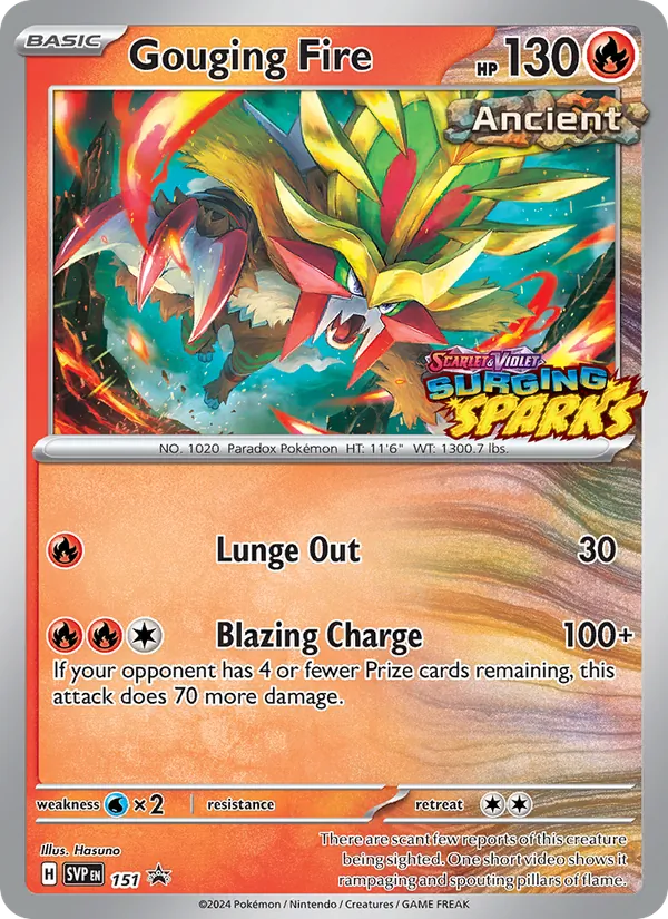 151 Gouging Fire – SVP Black Star Promos