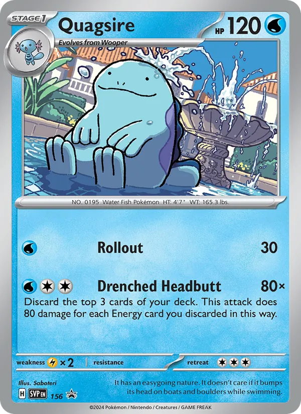 156 Quagsire – SVP Black Star Promos