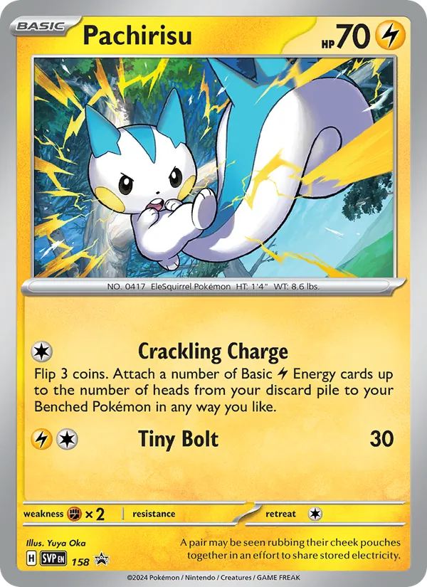 158 Pachirisu – SVP Black Star Promos