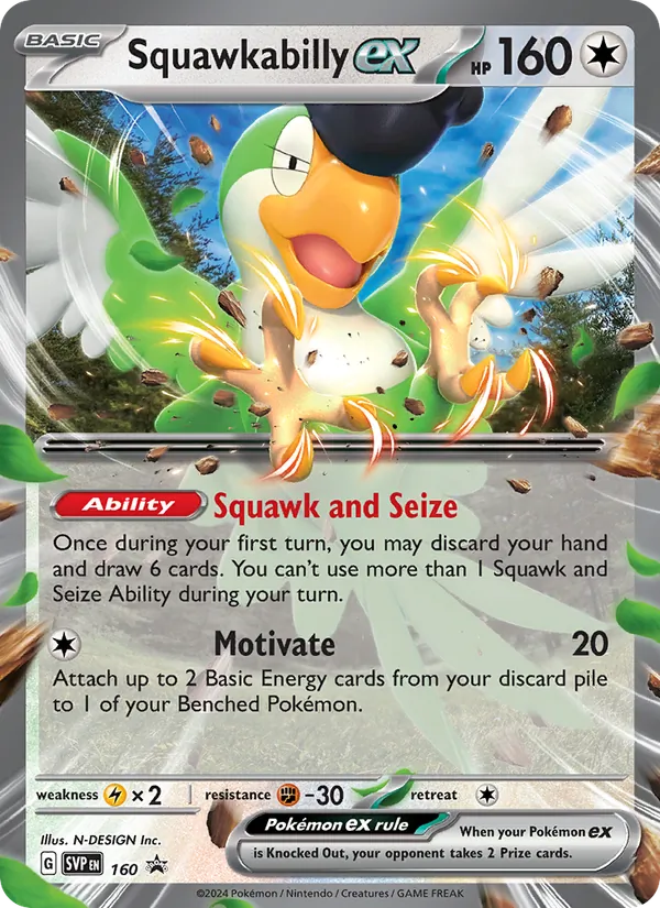 160 Squawkabilly ex – SVP Black Star Promos