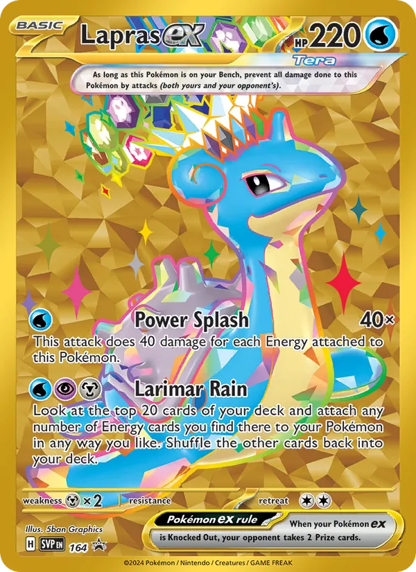 164 Lapras ex – SVP Black Star Promos