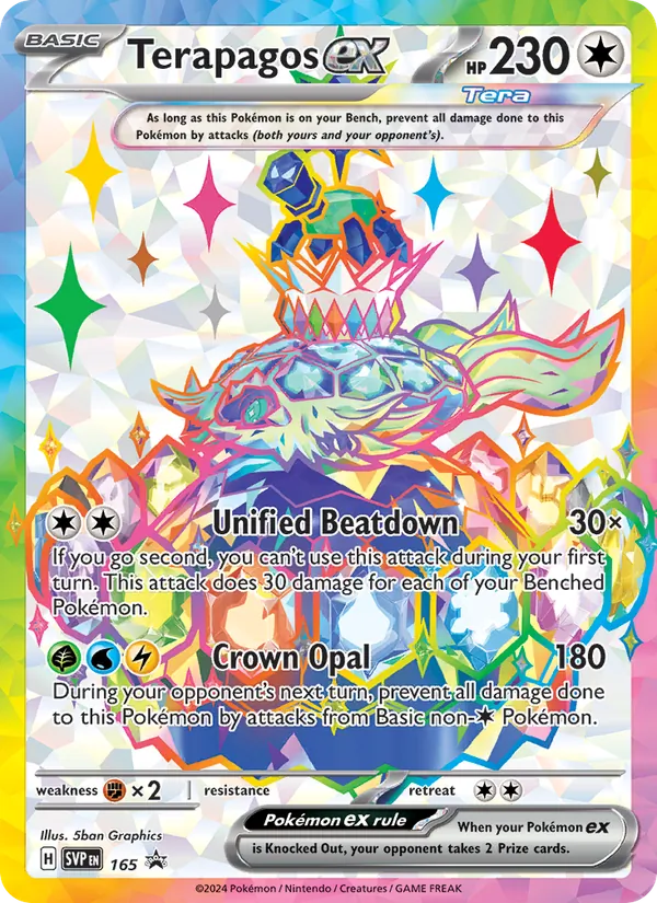 165 Terapagos ex – SVP Black Star Promos